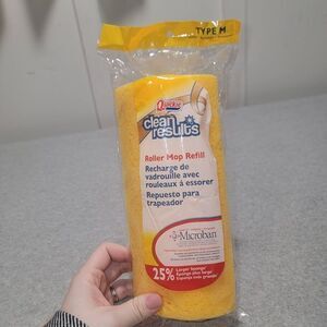 Quickie Clean Results Refill Microban Roller Sponge Mop #058BCRMB